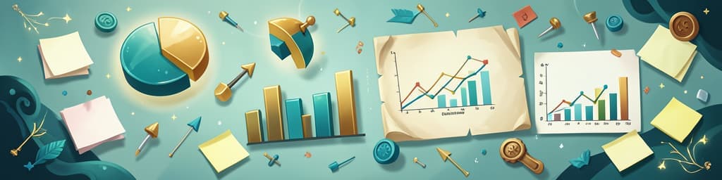 Banner with random charts